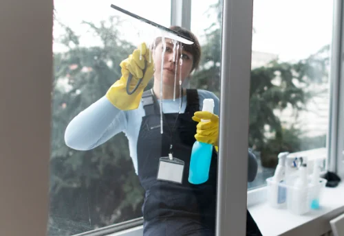 Nettoyage de vitres intérieures et extérieures au Grais